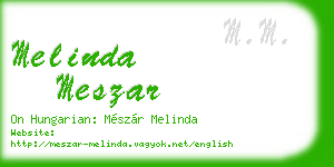 melinda meszar business card